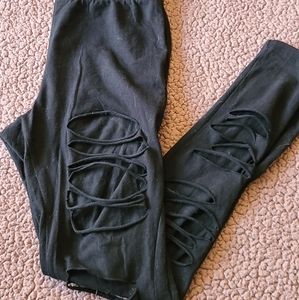 Dolls Kill ripped leggings